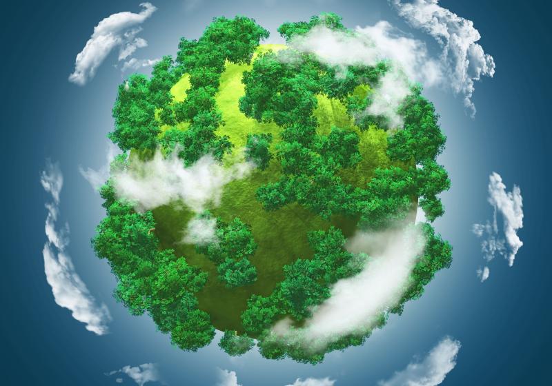 Globe terrestre, terre, environnement, vert